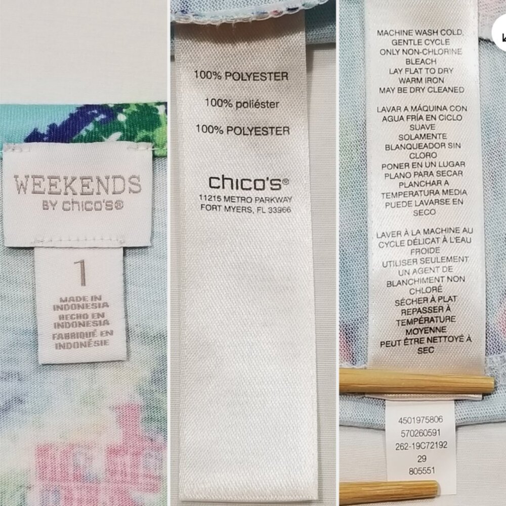 Weekends By Chico's Size 1 Thin Jacket 6602e1m - image 7